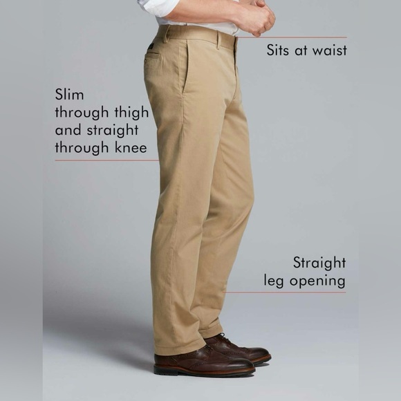 NWT 32x30 Emerson Chino Banana Republic Straight fit slim through thigh- men’s - Picture 3 of 7